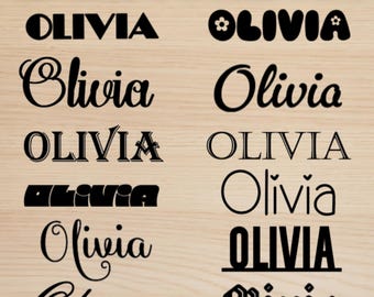 Calcomanía de vinilo con nombre personalizado: pegatinas de vinilo personalizadas a prueba de agua, calcomanías con nombre, etiquetas personalizadas, pegatinas con nombre para niños