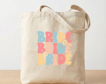 Bolso de mano para novia, bolso de mano de lona retro con margaritas para fiesta nupcial