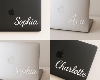 Calcomanía personalizada con nombre, vinilo para portátil, vinilo para nombre, calcomanía para profesor, calcomanías impermeables.