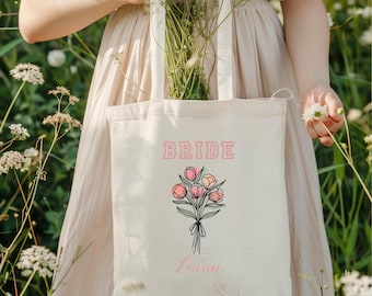 Bolsa de tela personalizada "Futura novia", propuesta de dama de honor, regalo para la dama de honor, recuerdo de la fiesta nupcial