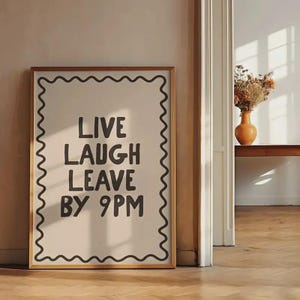 LIVE LAUGH ET Amour Famille Autocollant Mural Vinyle Amovible Affiche