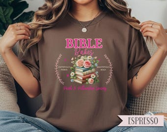 Bible Babes Comfort Colors Christian TShirt - Dark Colors | Women's Ministy Tee | Faith and Fellowship Group Gift | Bible Study T-Shirt