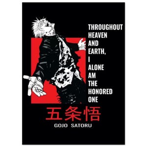 Gojo Satoru Art Poster | Jujutsu Kaisen | Anime Print