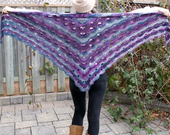 Crochet Virus Shawl Women, Crochet Wrap, Handmade crochet triangle Scarf, Boho, Ready to Ship