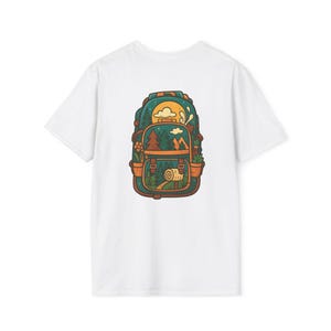 Camping Adventure Unisex Softstyle T-Shirt, Nature Lover Gift, Hiking Shirt, Outdoor Fun Tee, Eco-Friendly Apparel