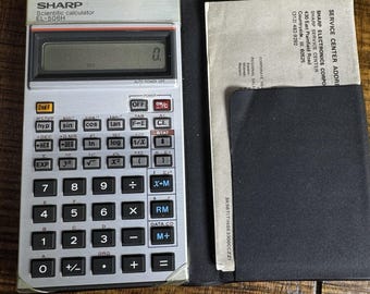 Vintage SHARP EL-506H Scientific Calculator With Case. Tested Working Nice!