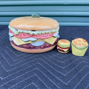 Vintage Ceramic Hamburger - Etsy