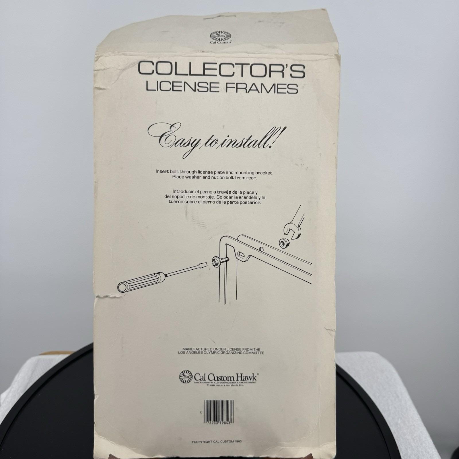 カリフォルニア州公式ナンバープレートフレーム 1984年ロサンゼルス
