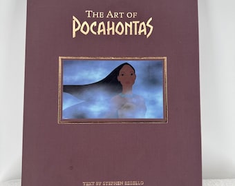 FIRMADO - Libro de Disney "El arte de Pocahontas", primera edición de 1995