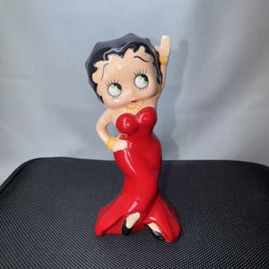 希少　BETTY　BOOP　ベティ・ブープ　陶器製　人形　フィギュア 昭和レトロ☆1980年代☆ベティちゃん☆人形 11．1cm 38