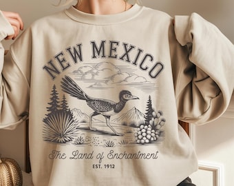 New Mexico State Road Runner Bird Vintage Style Sweatshirt Unisex Heavy Blend™ Crewneck Sweatshirt AND TSHIRT
