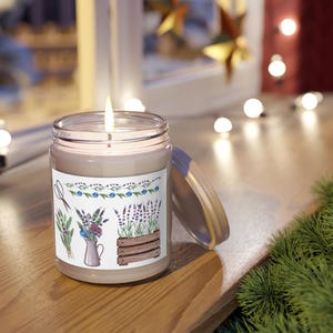Lavender and Eucalyptus Scented Candle - Relaxing, Home Decor, Gift for Her, Spa Experience, Self-Care Essential