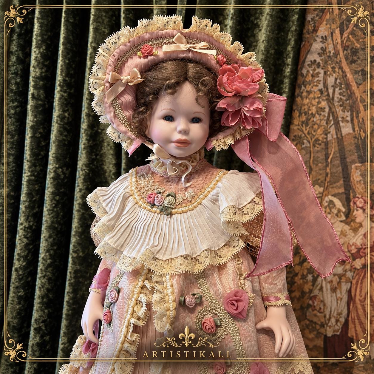ミュンディア　人形　ドール　ヴィンテージ　西洋人形　フランス人形 Mundia doll - Etsy 日本