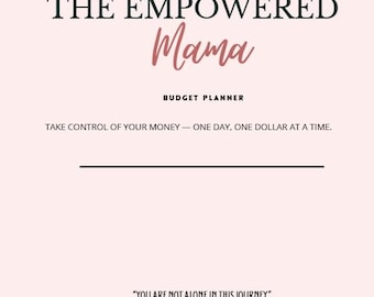 The Empowered Mama Haushaltsplaner | Druckbare Haushaltsblätter für alleinerziehende Mütter | Buchhaltungs-Übersicht