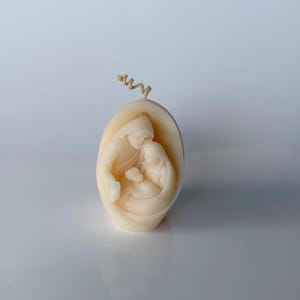 Holy Family - 3D Decorative Candle - Soy wax candle gift, candle favor for Baptism, First Communion, Confirmation, Christening, Decoration