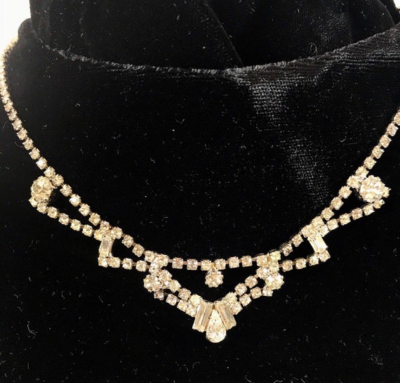 Necklace vintage /Tiara style /princess jewelry/r… - image 1