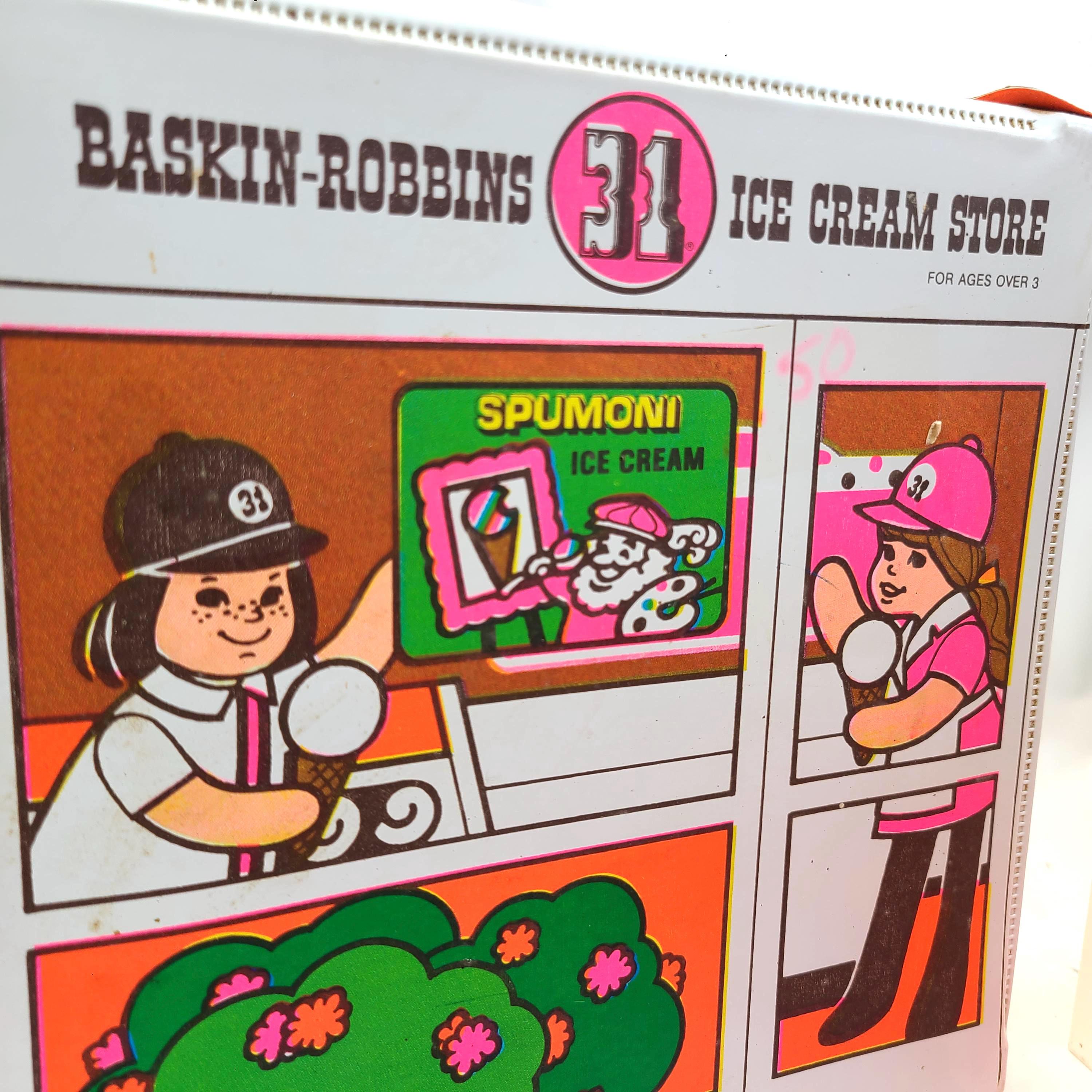 Baskin Robbins, Playset, Ice Cream, Store, 1977, 31 Flavors, Dolls