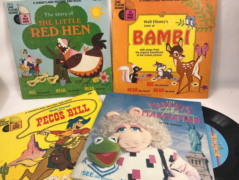 45books and Record Disney Your Choice Children's Etsy