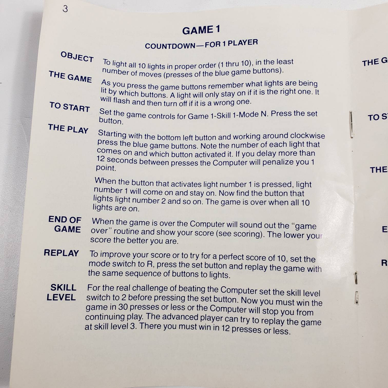 80s Electronic Game Lakeside Computer Perfectionelectronic Etsy