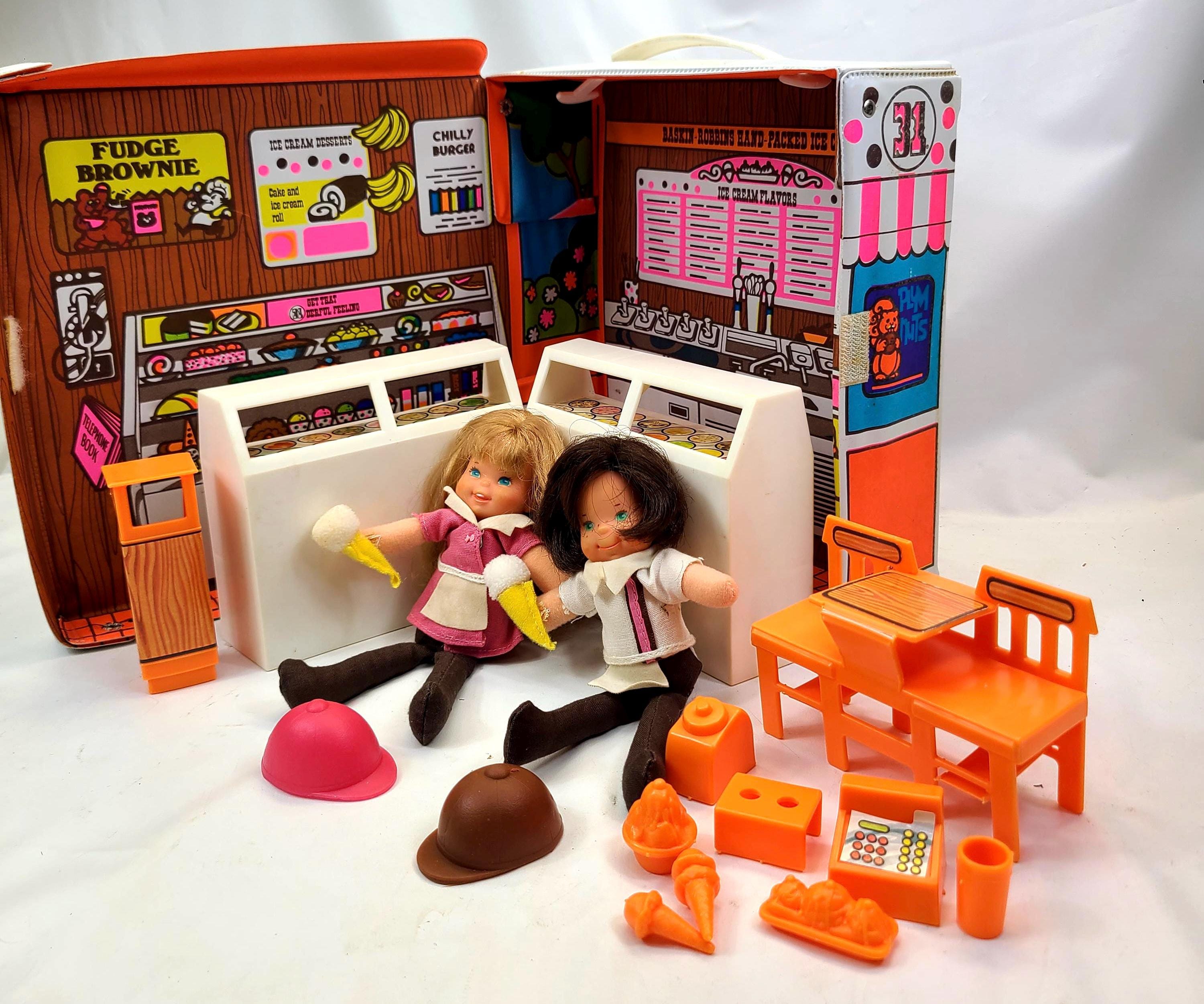Baskin Robbins, Playset, Ice Cream, Store, 1977, 31 Flavors, Dolls