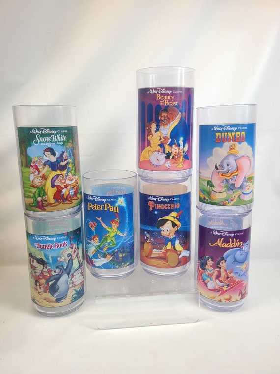 Vintage 90s Walt Disney Plastic Cups COLLECTOR SERIES 