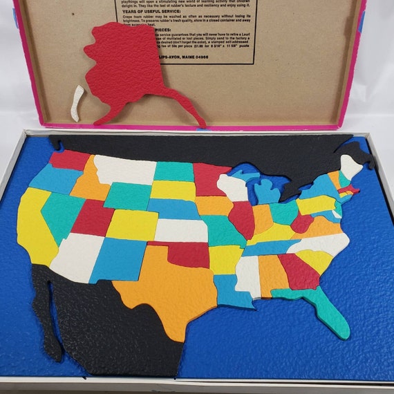 Prek Lauri Puzzle United States Map Etsy