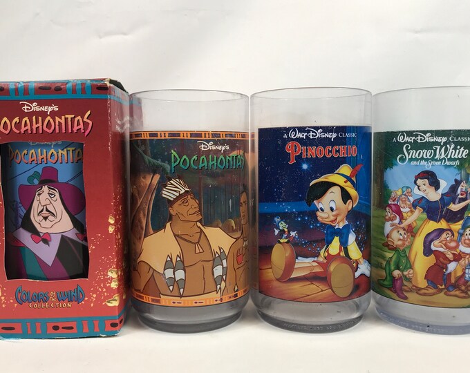 Grab Bag, Disney Cups, Burger King Glasses, Set of 4 Etsy