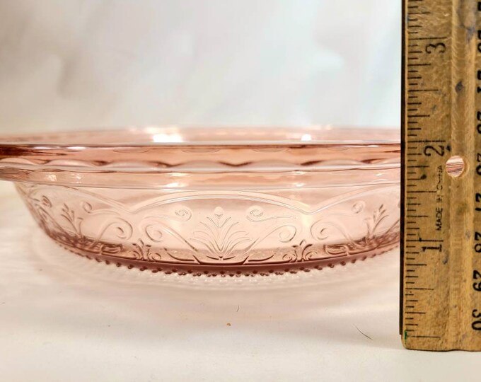 Pink Pie Platebakeware Anchor Hocking 9.25 Pink Etsy