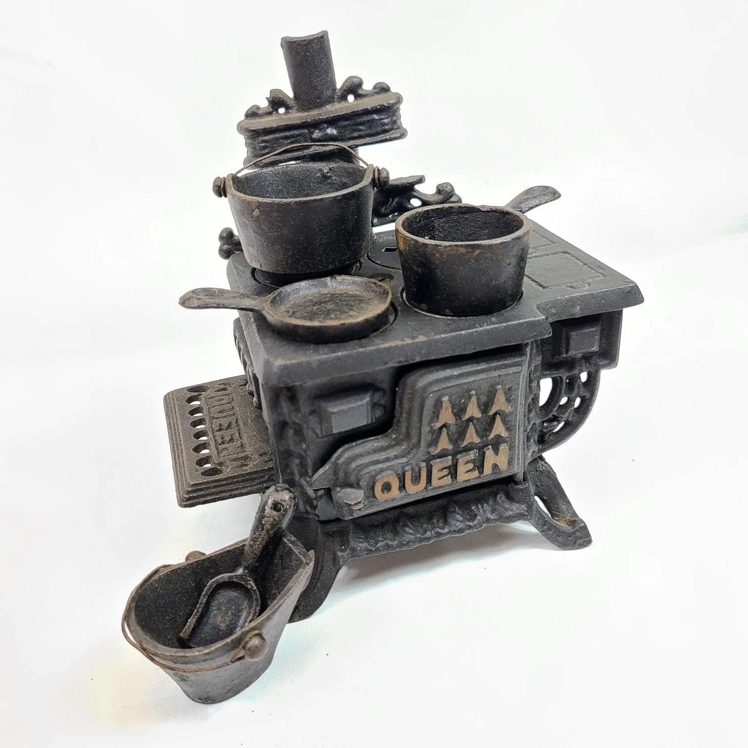Cast Iron Stove Queen Miniature Stove Play Oven Miniature - Etsy UK