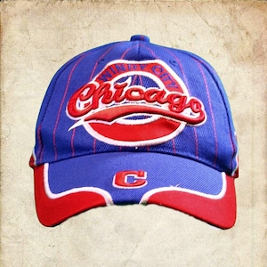 Vintage Windy City Chicago, 3D Embroidered Cap, Hat Cubs Bulls, Authentic Retro