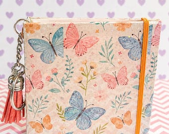 Butterfly Bliss Sticky Note Cover, Pastel Butterfly Charm, Planner Accessory, Desk Memo (3x3 in)