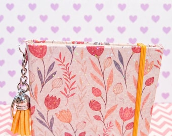 Blush Garden Sticky Note Cover, Floral Planner Accessory, Mini Notes Holder, Desk Charm