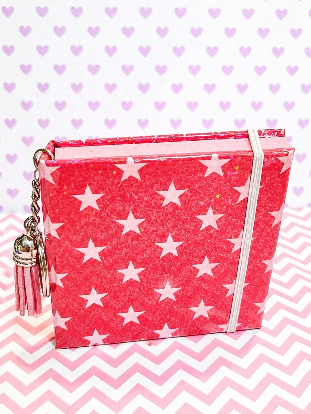 Blush Star Sparkle Sticky Note Cover - Etsy
