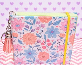 Spring Bloom Sticky Note Cover, Pastel Floral Planner Accessory, Mini Desk Stationery Charm