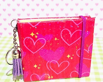 Sparkle Hearts sticky note cover