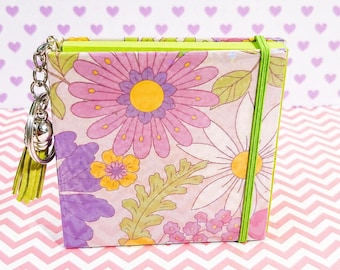 Petal Charm Sticky Note Cover, Floral Pastel Planner Accessory, Kawaii Desk Memo Holder