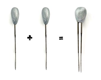 Felting Needles with Handmade Handles – Special Double Tip
