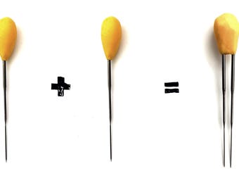 Felting Needles with Handmade Handles – Double Tip
