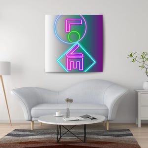 wall art neon,&quot;Love&quot;design