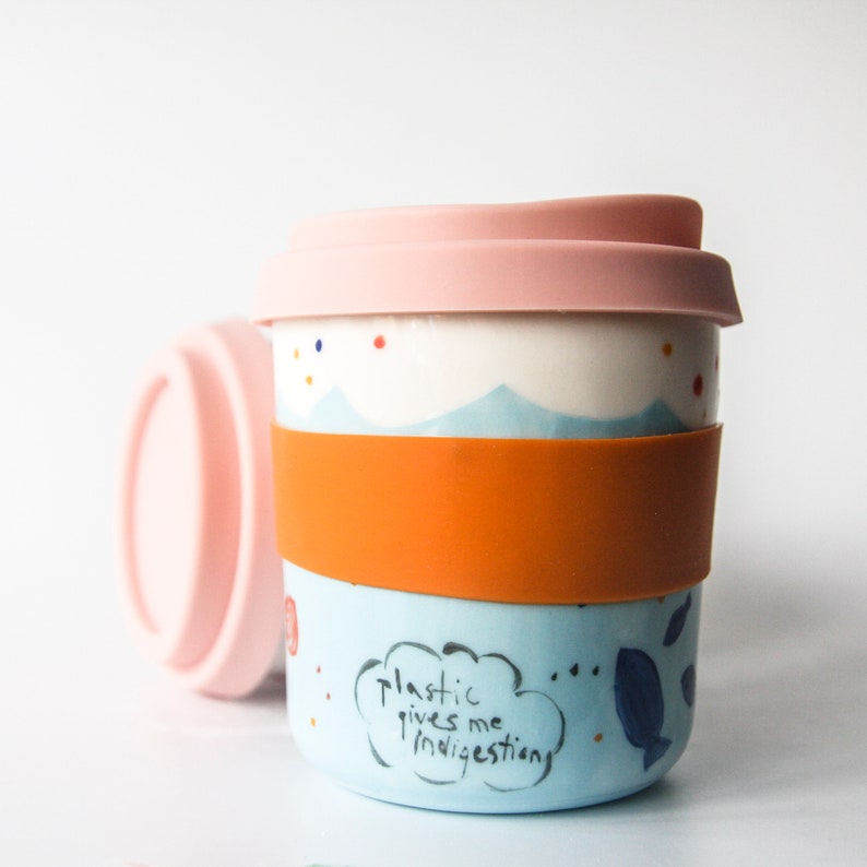 Ceramic Keep Cup Funny Ceramic Coffee Cup Ceramic Mug with Etsy