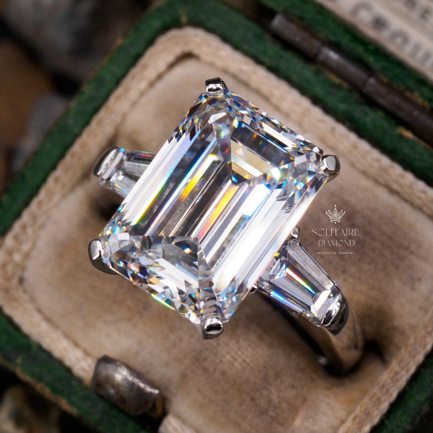 Harry winston engagement ring - Etsy 日本 2.00ct E-VS1 六角形 