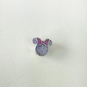 pandora silver charm  minnie mouse ears clip
