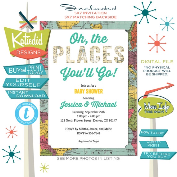 sold in packs of 12 twin boys 1294 Personalized Baby Shower Invitation Twins