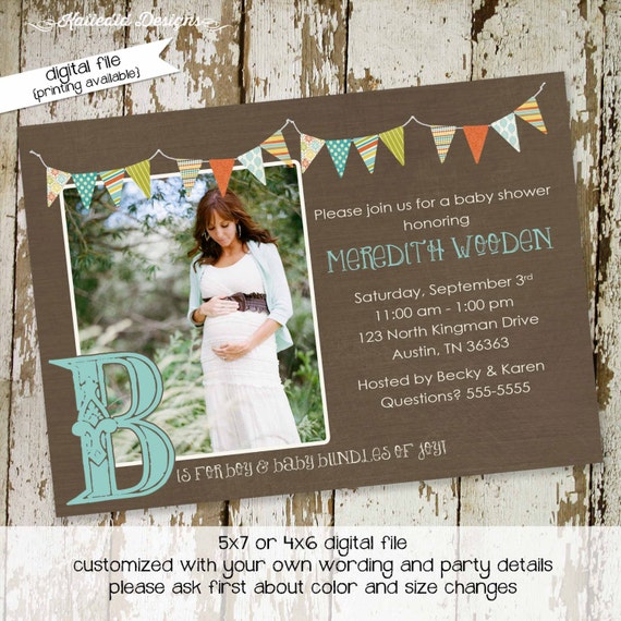 Gender Reveal Invitation Couples Baby Shower Coed Pregnancy Etsy