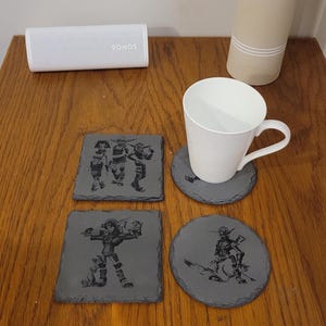 Jak and Daxter Coasters - Slate Engraving