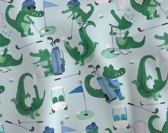 Golfing Florida Gators-Men's Medium Scrub Hat- Scrub Hat-Traditional Tie Back-Surgical Scrub Hat-SilverCaps-Medical Scrub Cap-Golfing Gators