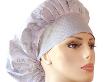 Scrub Hats-Hope, Faith, Friendship, Bouffant Scrub Hats-Scrub Cap-Womens Bouffant Scrub Hats-Medical Scrub Hat- Scrub Hast-CNA Hats