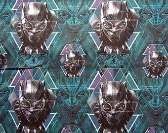 Bouffant Scrub Hats-Black Panther Fabric-Scrub Caps-Women's Scrub Hat-Bouffant-SilverCaps Scrub Hat-Medical Scrub Hats