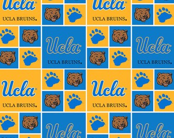 Bruins Bouffant Scrub Hat-University of California Los Angeles-UCLA Bruins Fabric--Silvercaps-Medical Scrub Cap-Surgical Scrub Cap-Bear Head