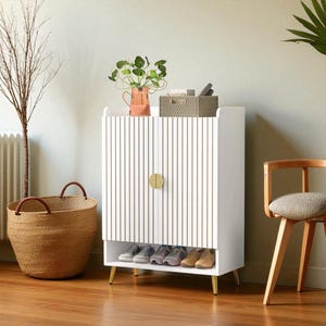 Modern 6-Tier Shoe Cabinet: Adjustable Shelves, Entryway Organizer